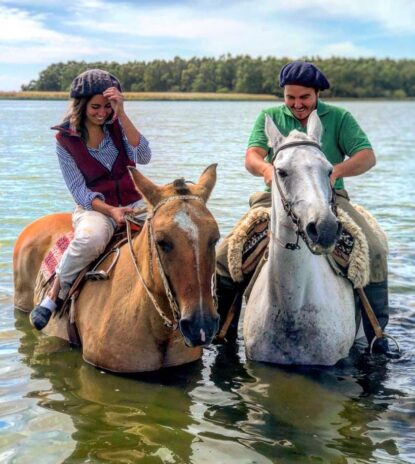 caballos agua